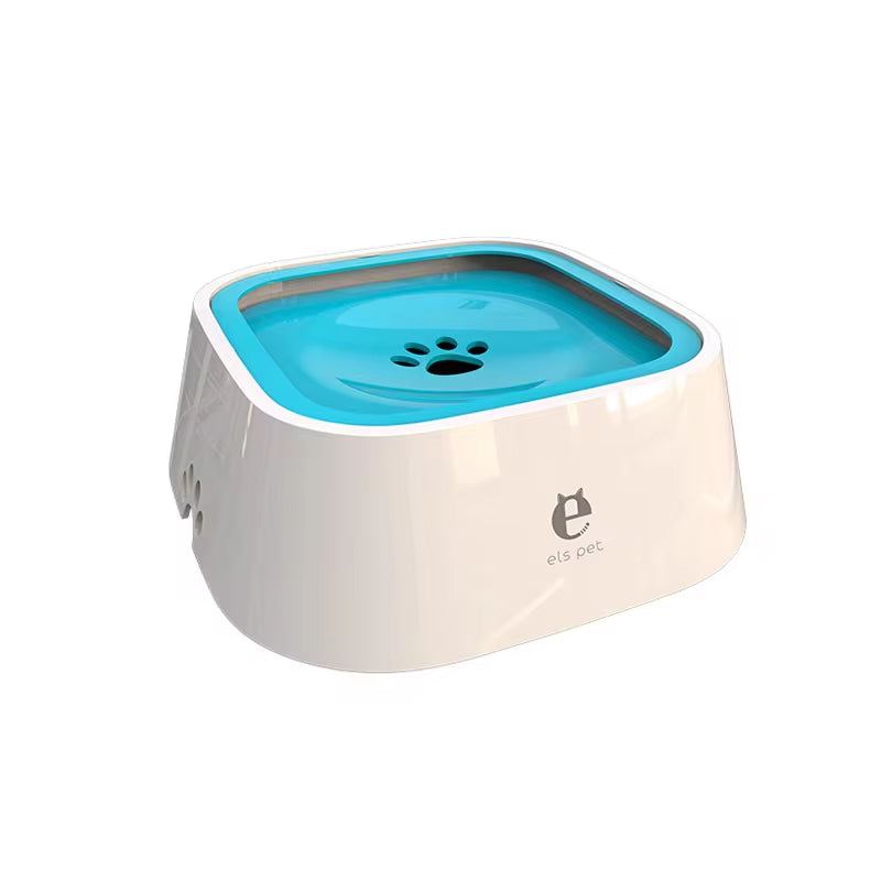 No-Spill Floating Dog & Cat Water Bowl - Anti-Overflow Dispenser for Mess-Free Hydration