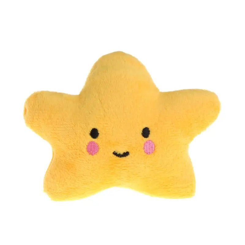 Soft Plush Cloud Star Dog Toy - Squeaky Chew for Puppies and Kids