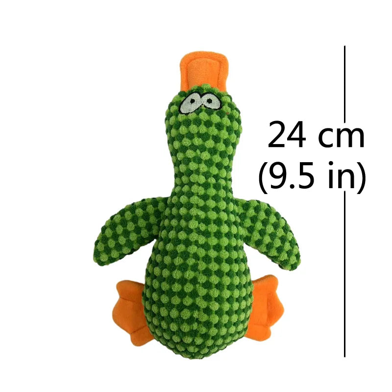 Adorable Plush Duck Squeaky Toy - Perfect Chew Toy for Dogs of All Sizes!