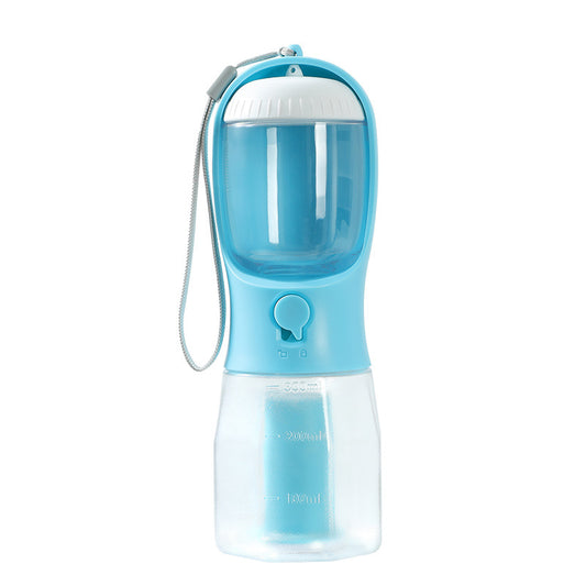 3-in-1 Portable Dog Water Cup with Food and Waste Bag - Multi-Functional Pet Travel Essential